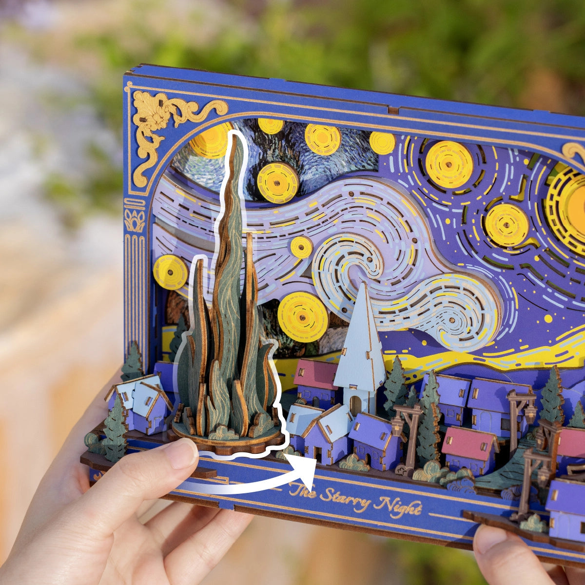 Rowood The Starry Night Wooden 3D Art Puzzle