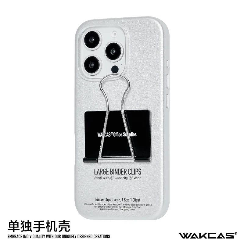 Wakcas Niche Design Leather Stand Folder Case for iPhone