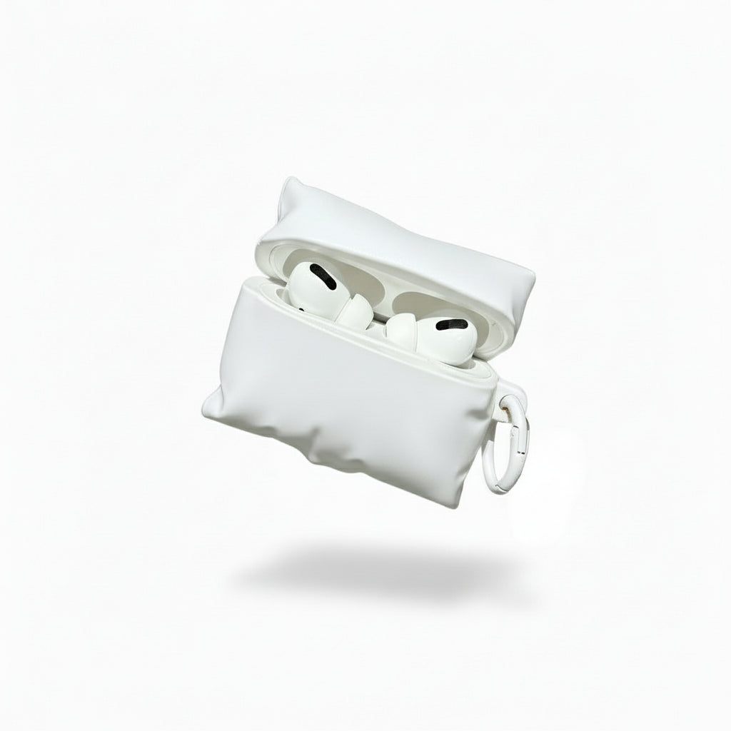 Soft Pillow Protective AirPods Case with Carabiner