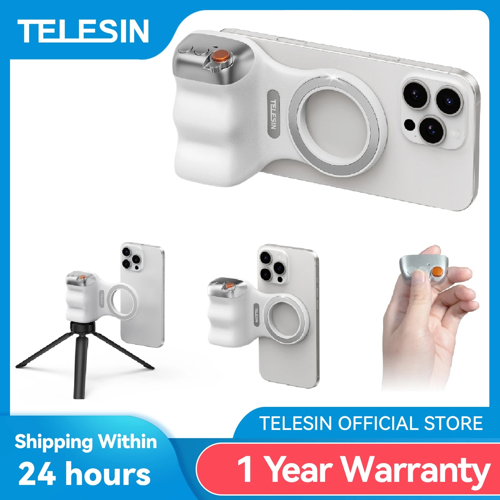 TELESIN Magnetic Phone Camera Shoot Hand Grip