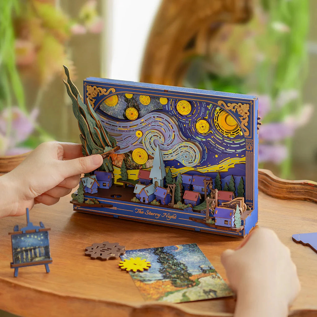 Rowood The Starry Night Wooden 3D Art Puzzle
