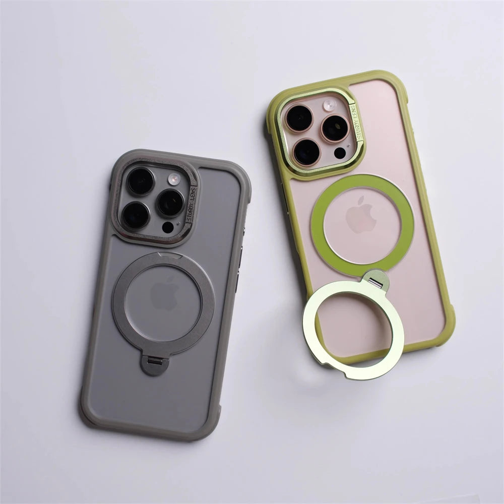 Magnetic Rotatable Holder Shockproof Case for iPhone
