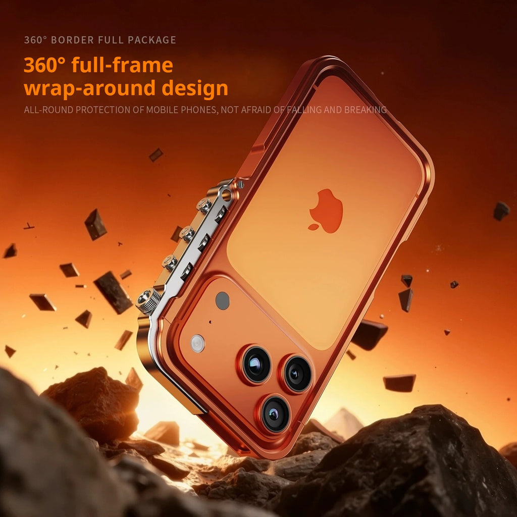 Aluminum Alloy Frame Case for iPhone Cyberpunk