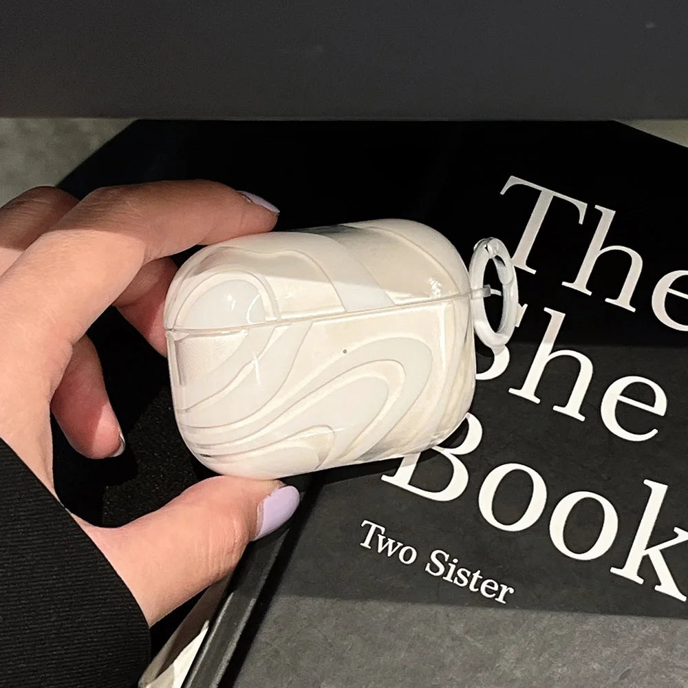 Clear Transparent AirPods Case with Keychain