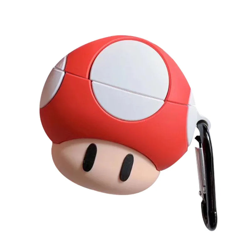 Super Mario Mushroom 3D AirPods Case Silicone