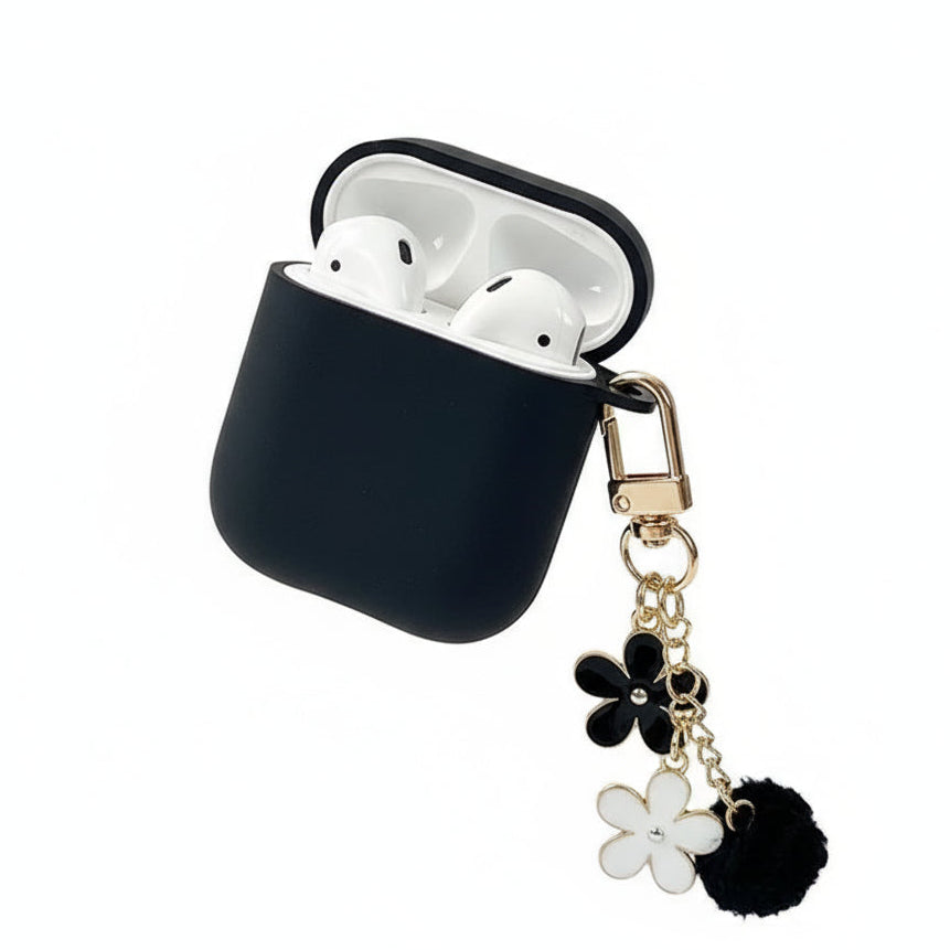 Luxury Flower AirPods Case with Keychain