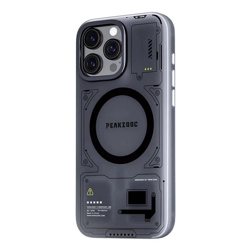 Peakzooc iPhone Case Magnetic Card Storage with Stand