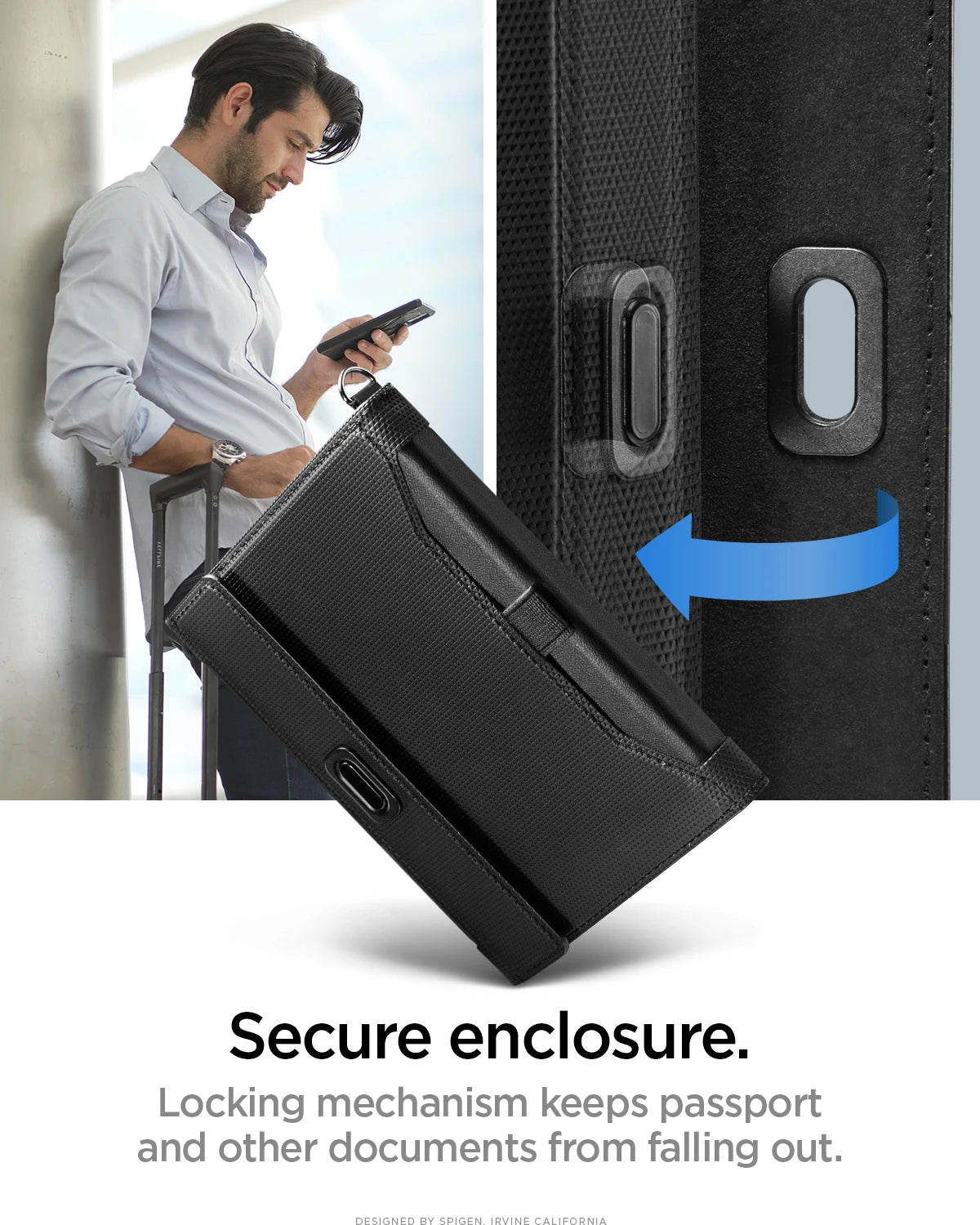 Spigen Universal Passport Holder with RFID Blocking