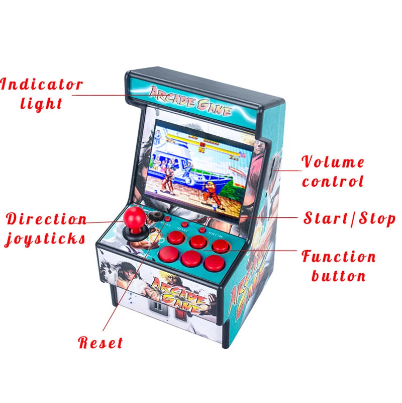 Retro Mini Arcade Console - 150+ Games