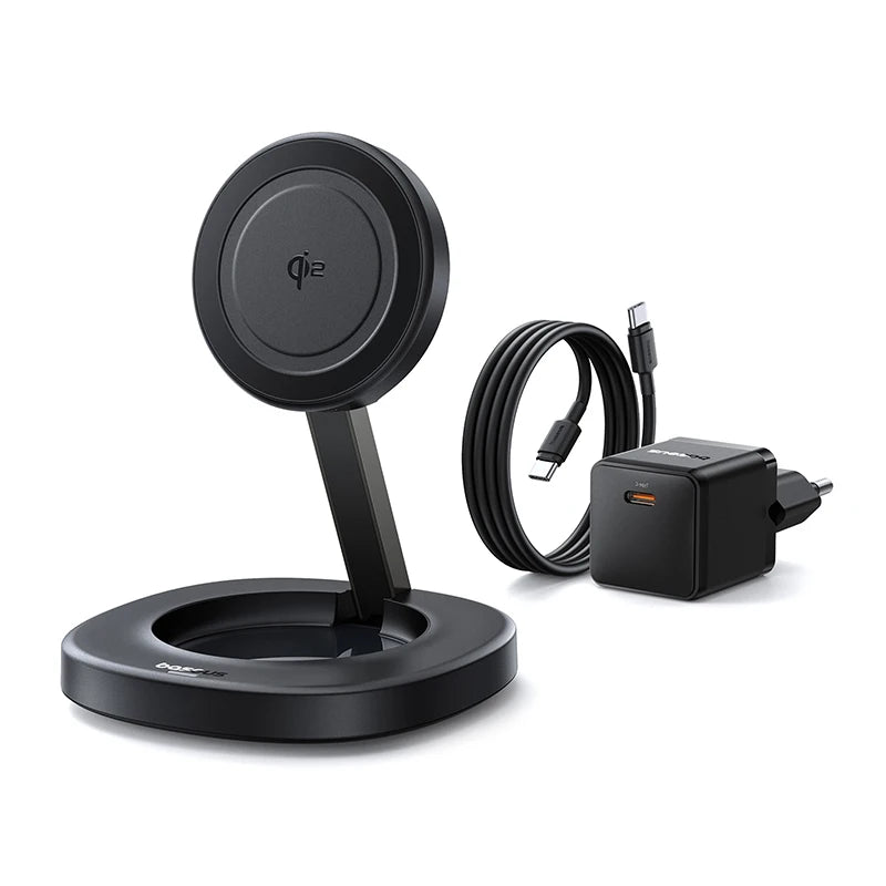 Baseus Qi2 15W Foldable Wireless Charger Stand Magnetic