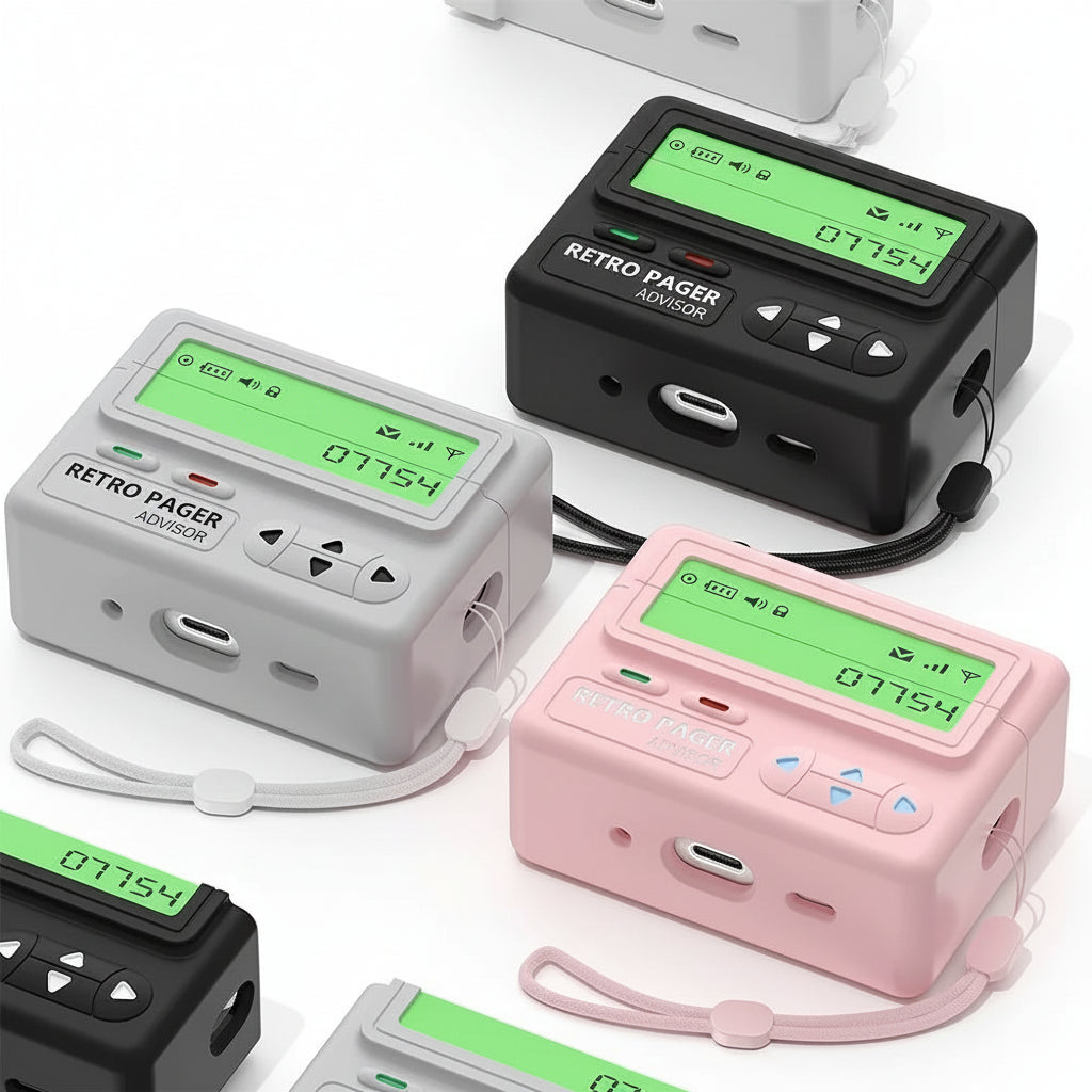 Retro Beeper AirPods Case 90s Pager Design