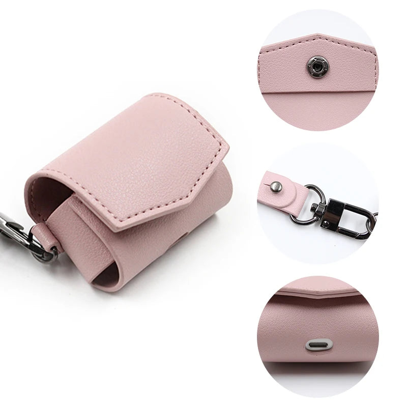 Premium Leather AirPods Pro Case with Wrist Strap