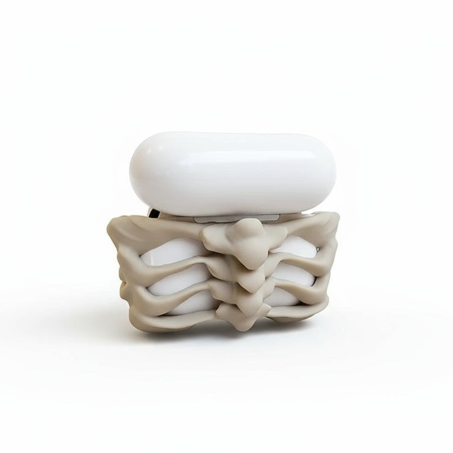 Metal Skeleton AirPods Case 3D Openwork Design