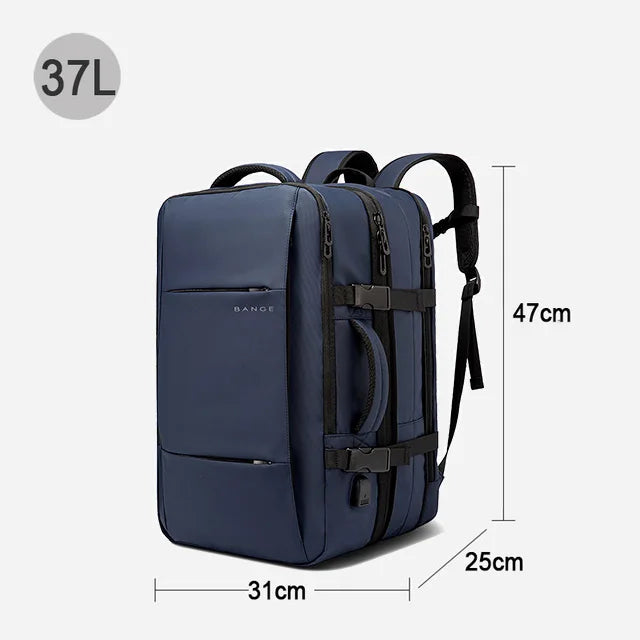 BANGE Expandable Men's Backpack Waterproof 17.3