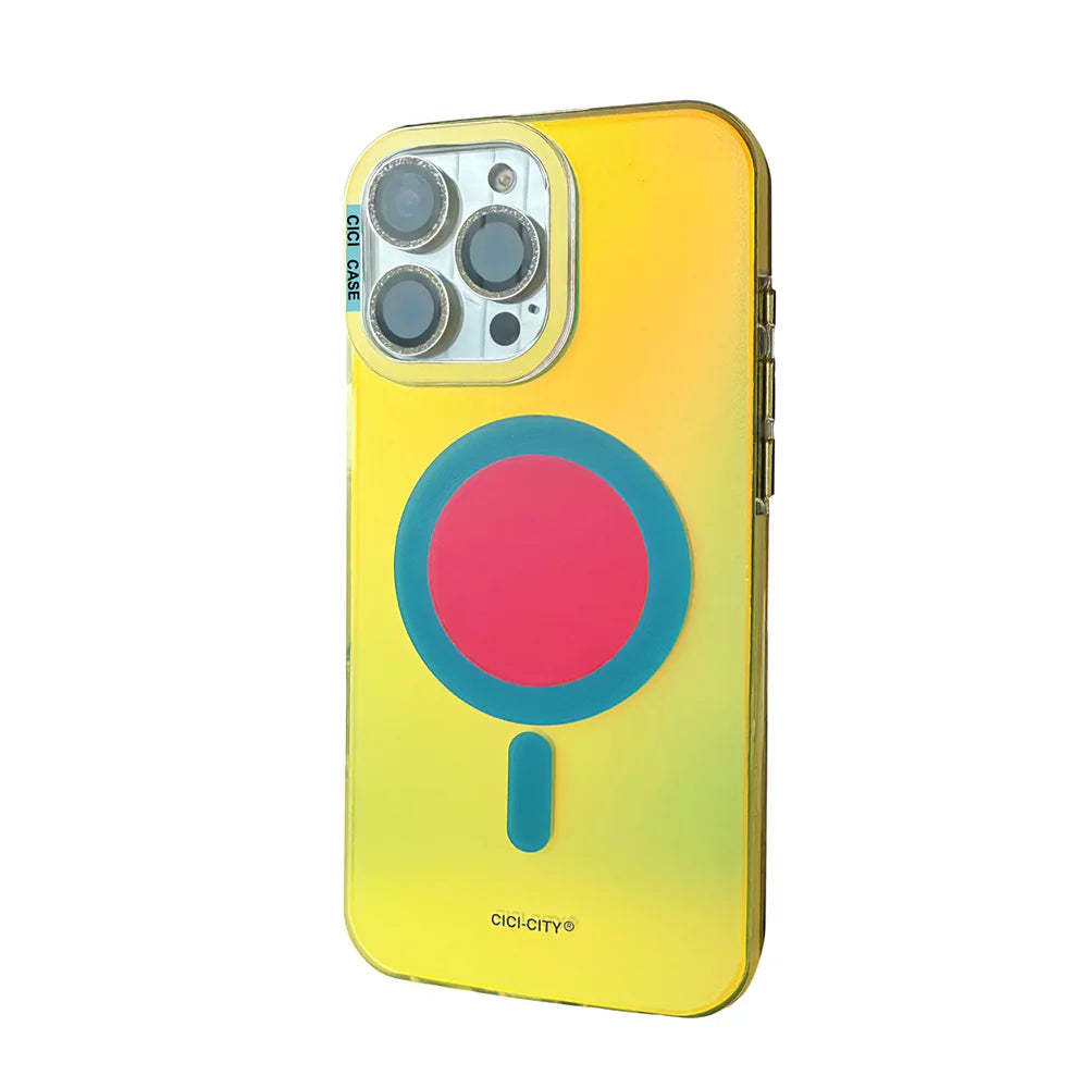 MagSafe Color Changing iPhone Case Mixed Colors Design