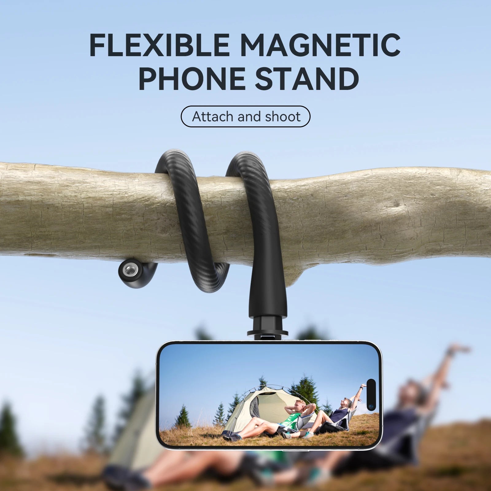 TELESIN Magnetic Flexible iPhone Tripod