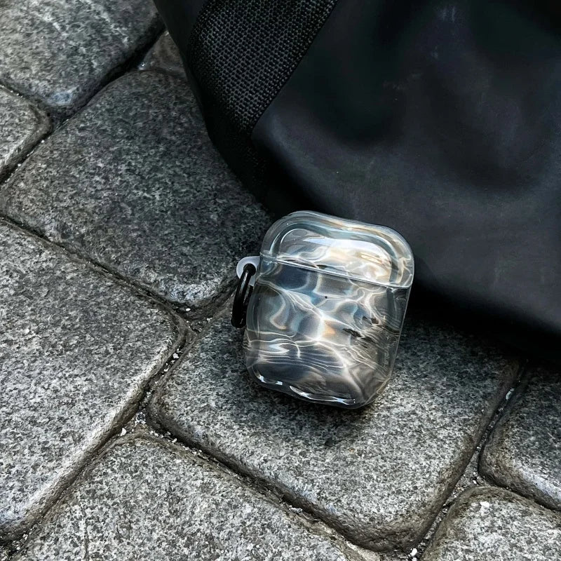 Water Ripple AirPods Case with Ring Holder