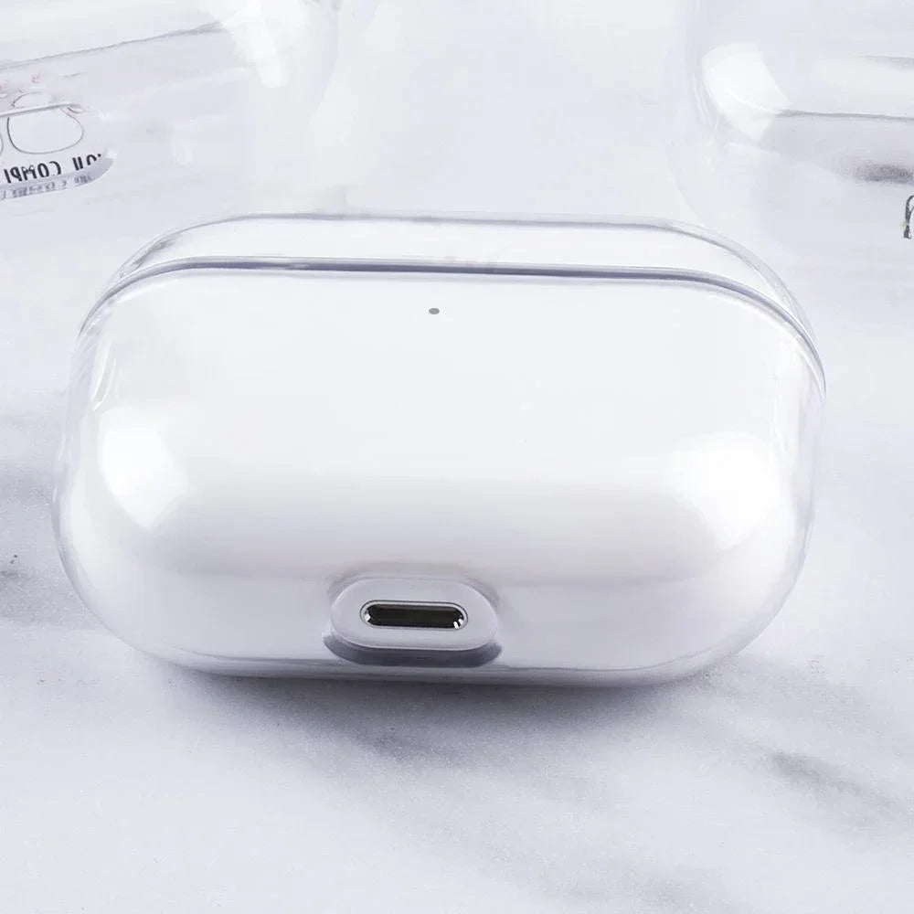 Clear Transparent AirPods Case Hard TPU Crystal Cover