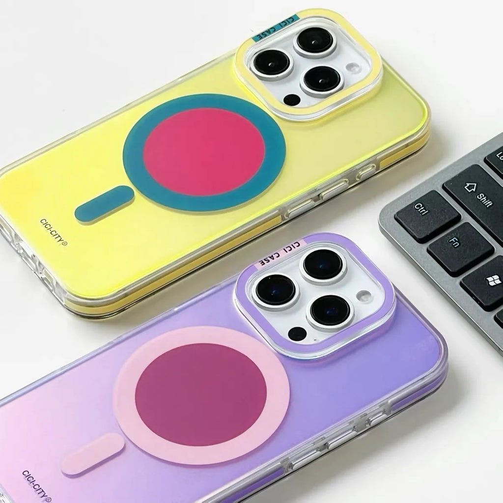 MagSafe Color Changing iPhone Case Mixed Colors Design