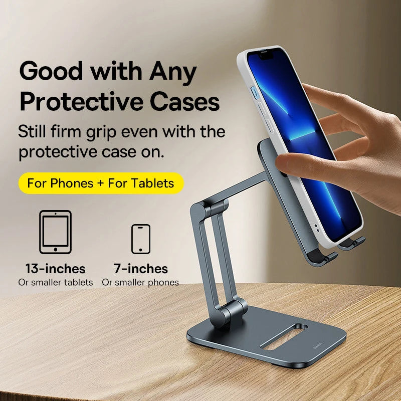 Baseus Phone Holder Stand Aluminum Foldable Tablet Stand for iPad and iPhone