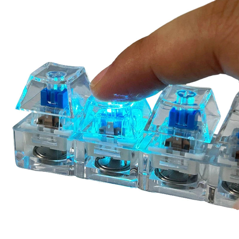 LED Mechanical Keyboard Stress Relief Keychain Anti-Stress