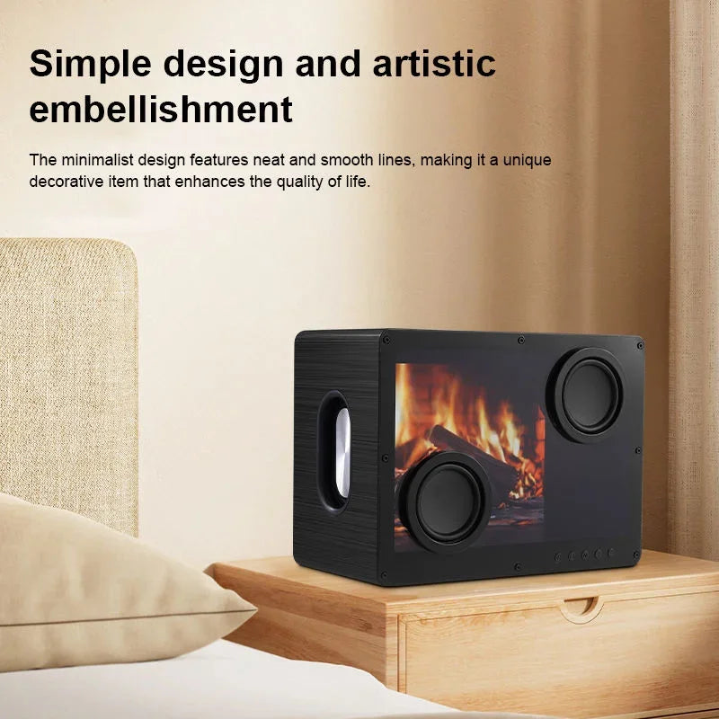 Floating Lyrics Bluetooth Speaker - Transparent Display Screen with LED Subtitle System