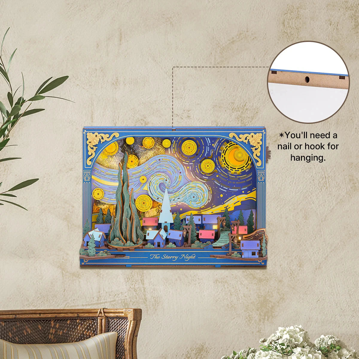 Rowood The Starry Night Wooden 3D Art Puzzle