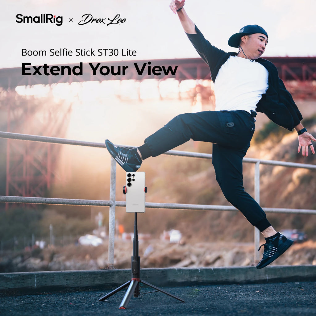 SmallRig x Drex Lee Boom ST30 One-Touch Deploy Selfie Stick Tripod