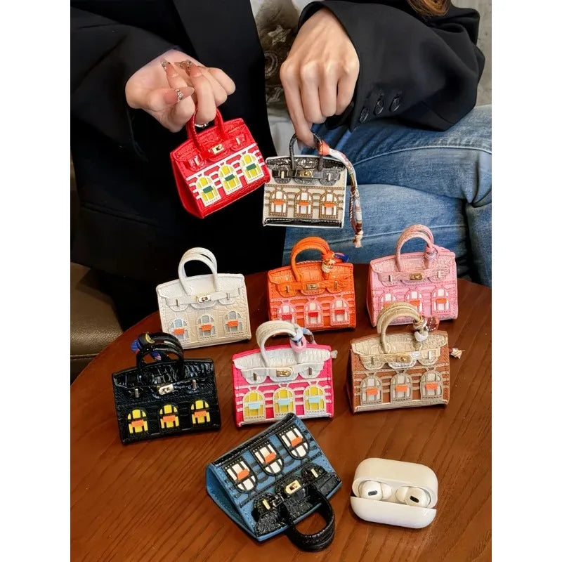 Luxury Mini Bag AirPods Case with Lanyard