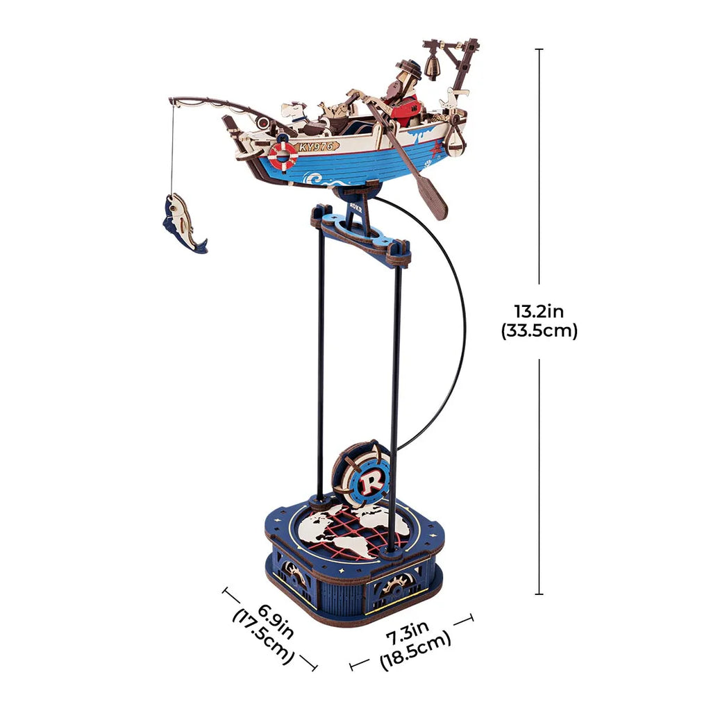 Sky Captain & Ocean Fisher Pendulum Toys 3D Wooden Puzzles