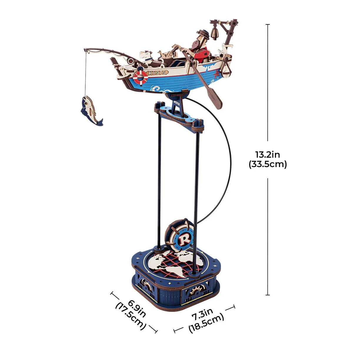 Sky Captain & Ocean Fisher Pendulum Toys 3D Wooden Puzzles