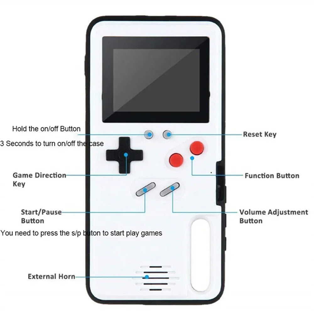 Playable Gameboy Console Retro Case For iPhone