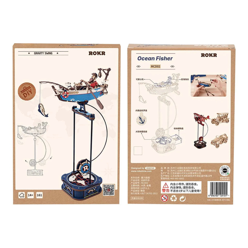 Sky Captain & Ocean Fisher Pendulum Toys 3D Wooden Puzzles