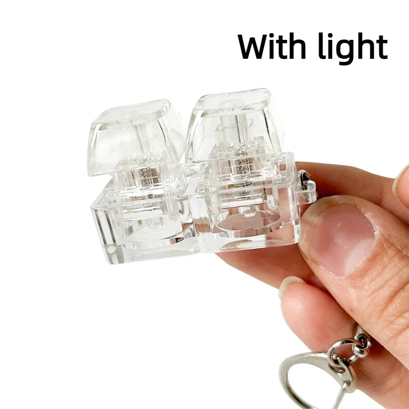 LED Mechanical Keyboard Stress Relief Keychain Anti-Stress