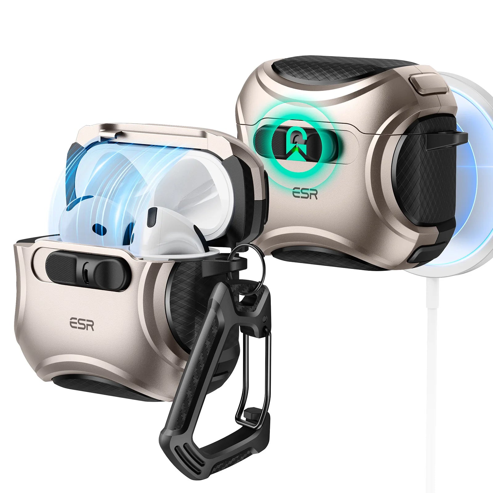 ESR Cyber FlickLock Magnetic AirPods Case