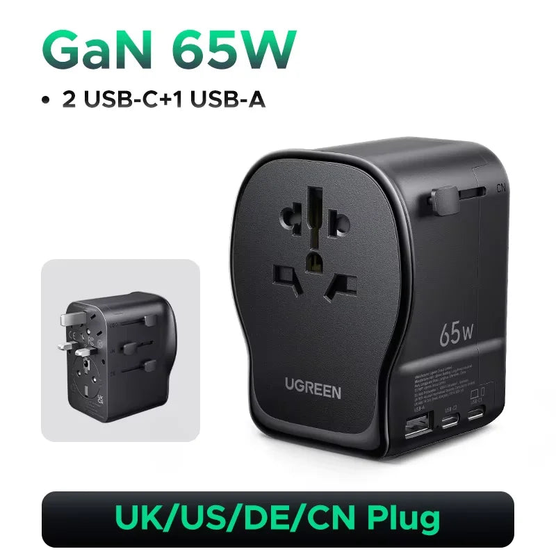 UGREEN 65W Universal Travel Adapter
