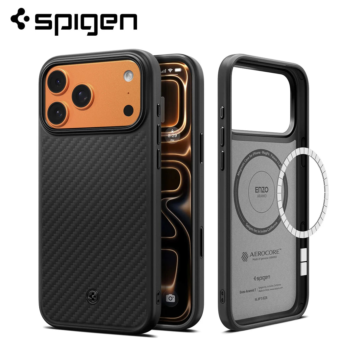 Spigen Enzo Aramid T MagFit iPhone Case for iPhone 17 Pro Max/Pro