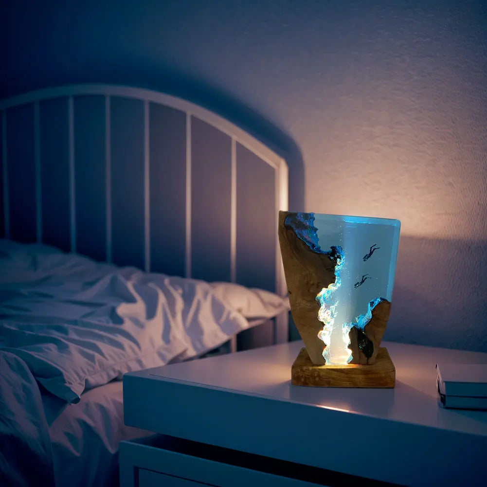 Deep Sea Diver Resin Table Lamp