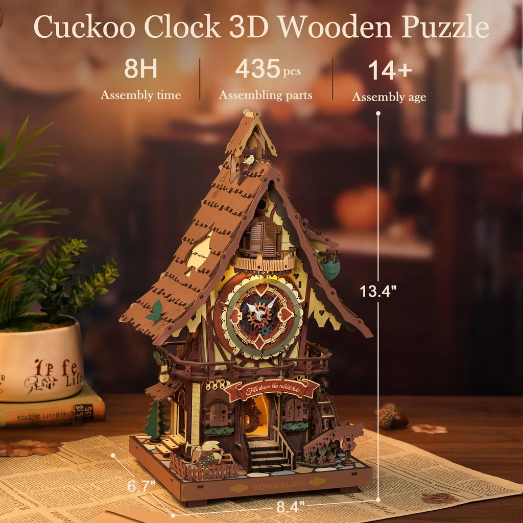 Cuckoo Clock Mechanical 3D Wooden Puzzle