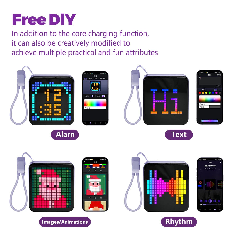 Pixel Art Power Bank 5000mAh
