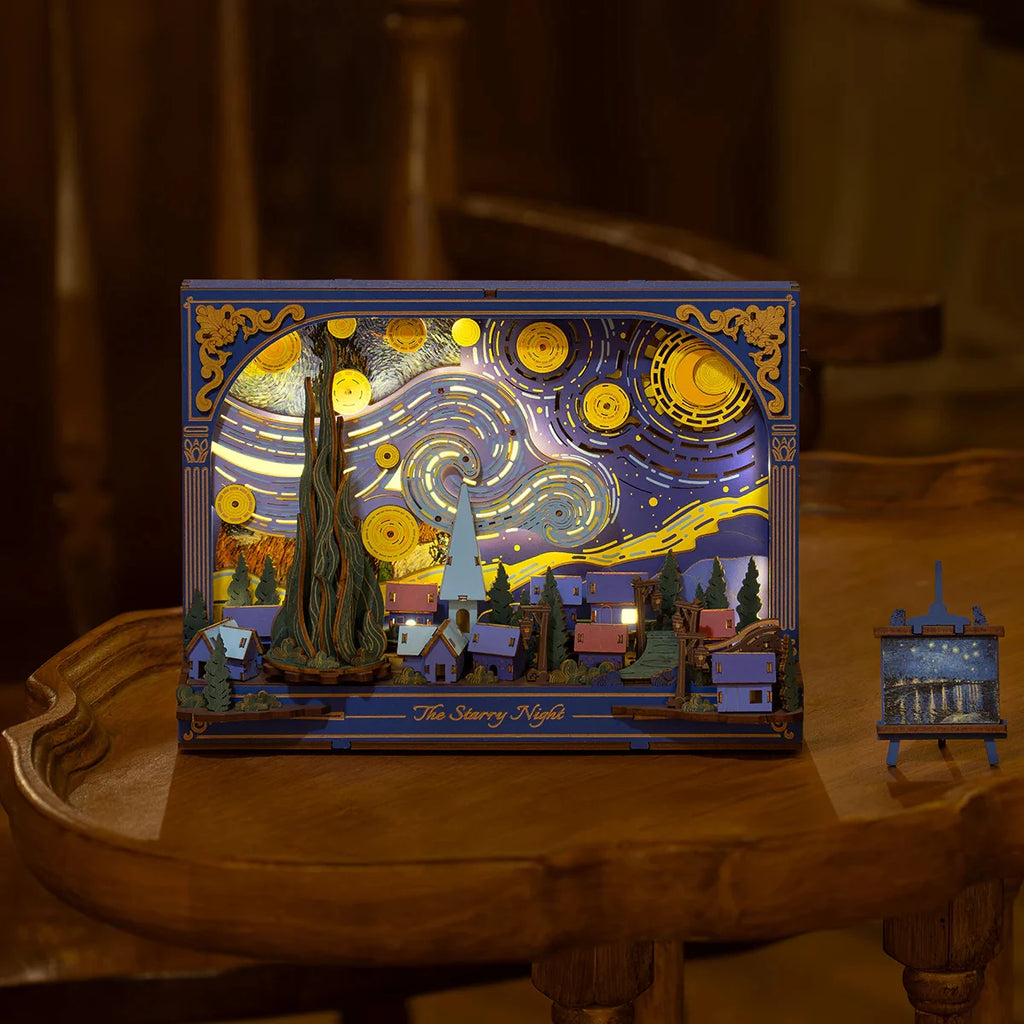 Rowood The Starry Night Wooden 3D Art Puzzle