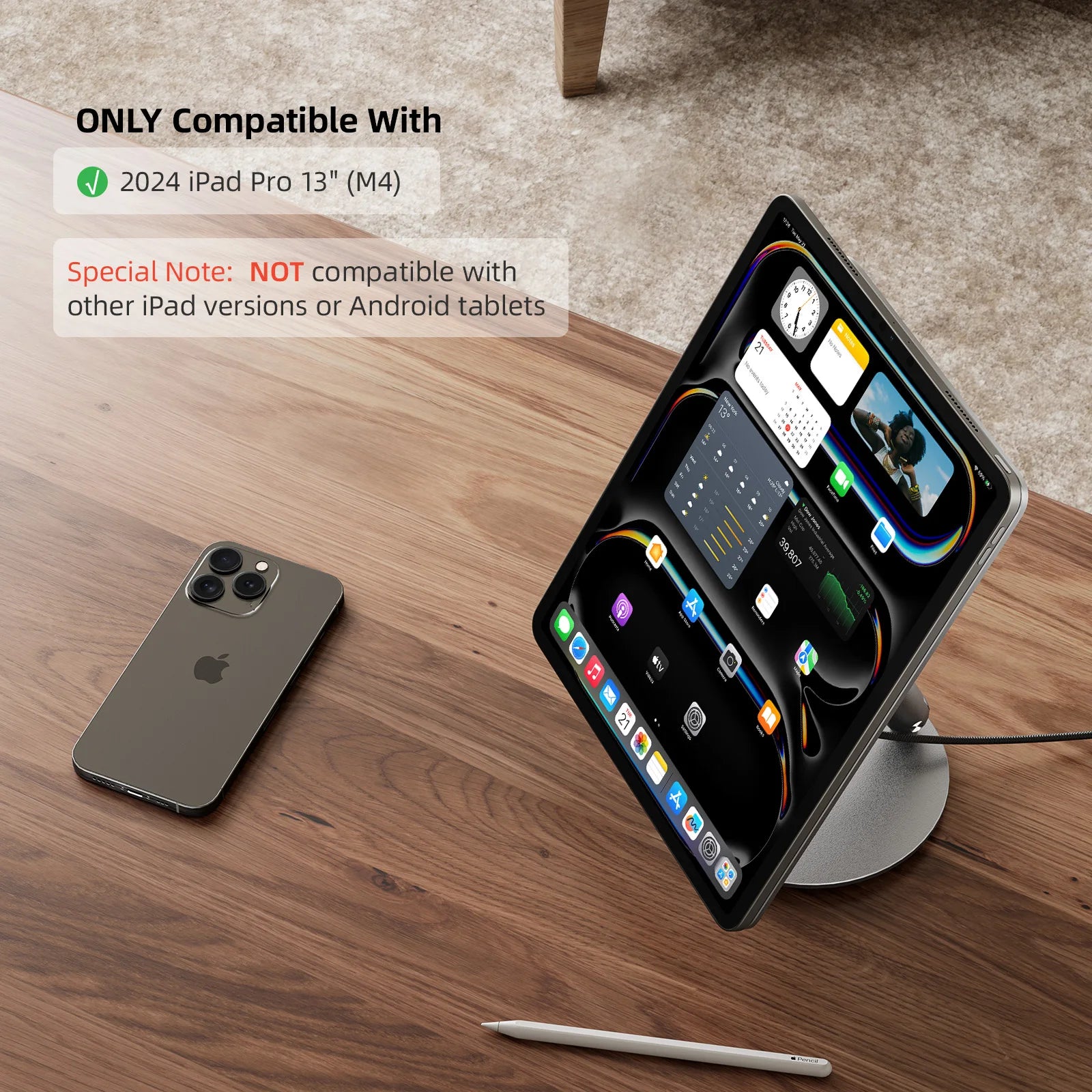 KUXIU X44 PRO Magnetic Wireless iPad Charging Stand 360