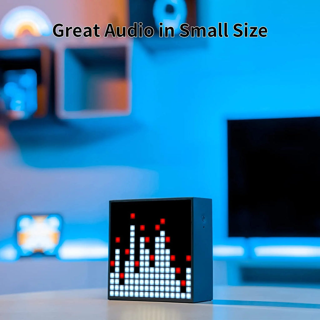 Divoom Timebox-Evo Pixel Art Speaker Display Alarm Clock Box