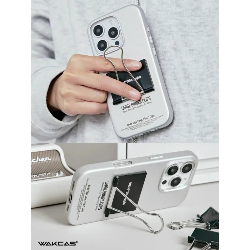 Wakcas Niche Design Leather Stand Folder Case for iPhone