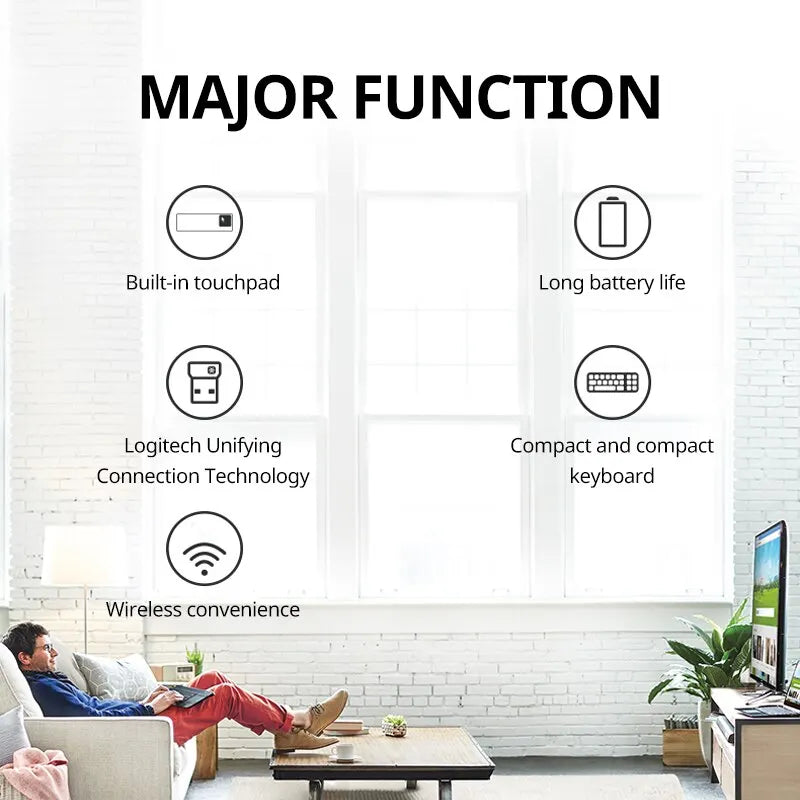 Logitech K400 Plus Wireless Touch Keyboard