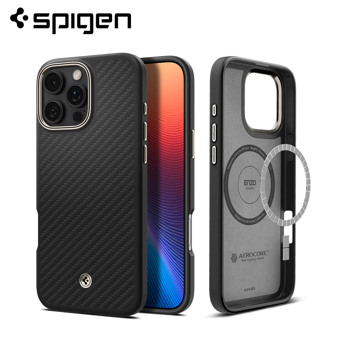 Spigen Enzo Aramid MagFit iPhone Case for iPhone 16 Pro Max/Pro
