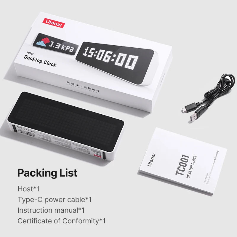 Ulanzi Smart Pixel Desktop Clock