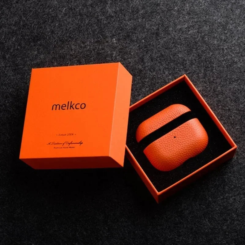 Premium Genuine Leather AirPods Case Melkco