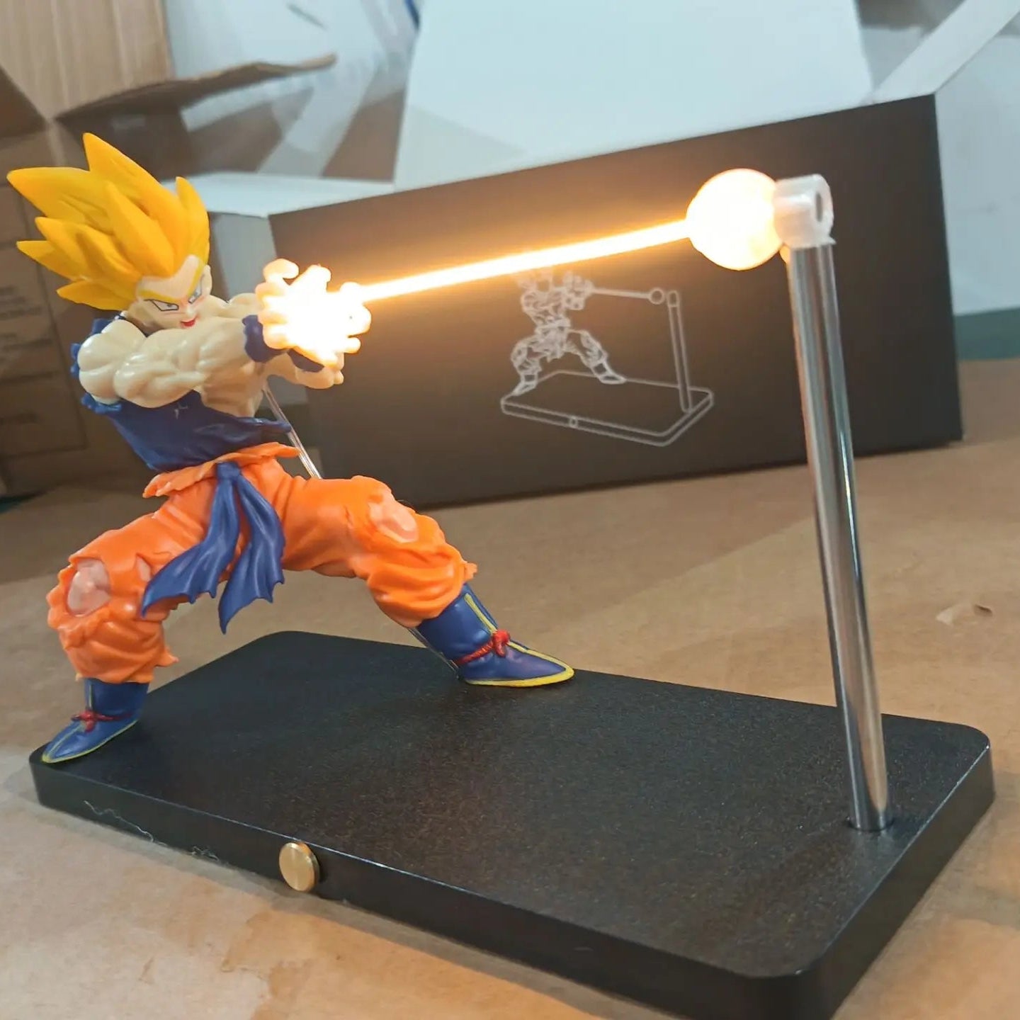 Dragon Ball Kamehameha Lamp Goku Rechargeable Magnetic Night Light