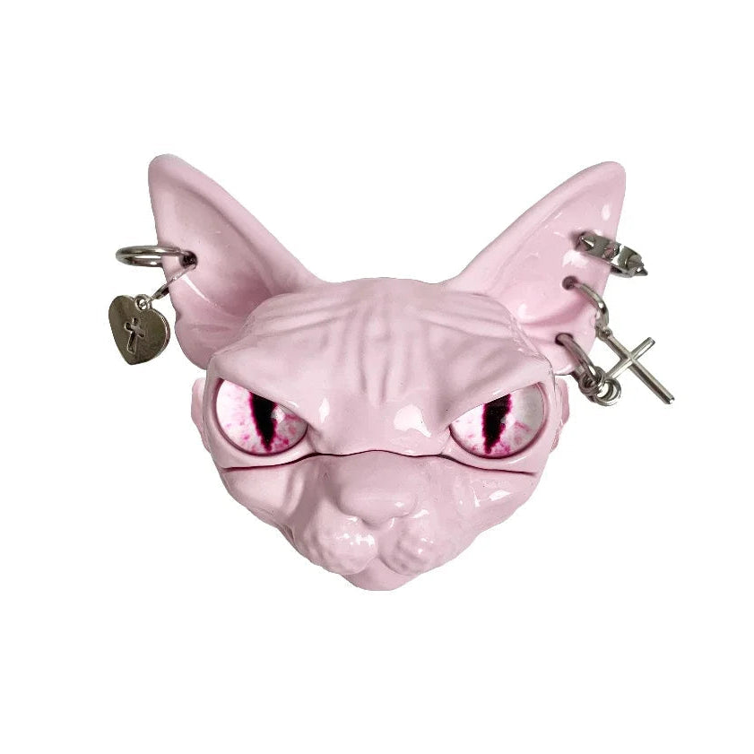 Egyptian Punk Cat AirPods Case Customizable Resin Design